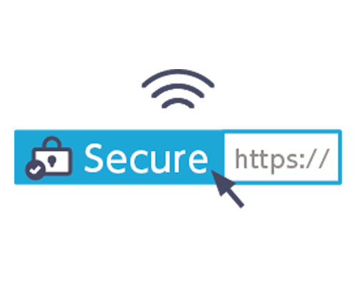 セキュアな通信で安全を確保しているイメージ