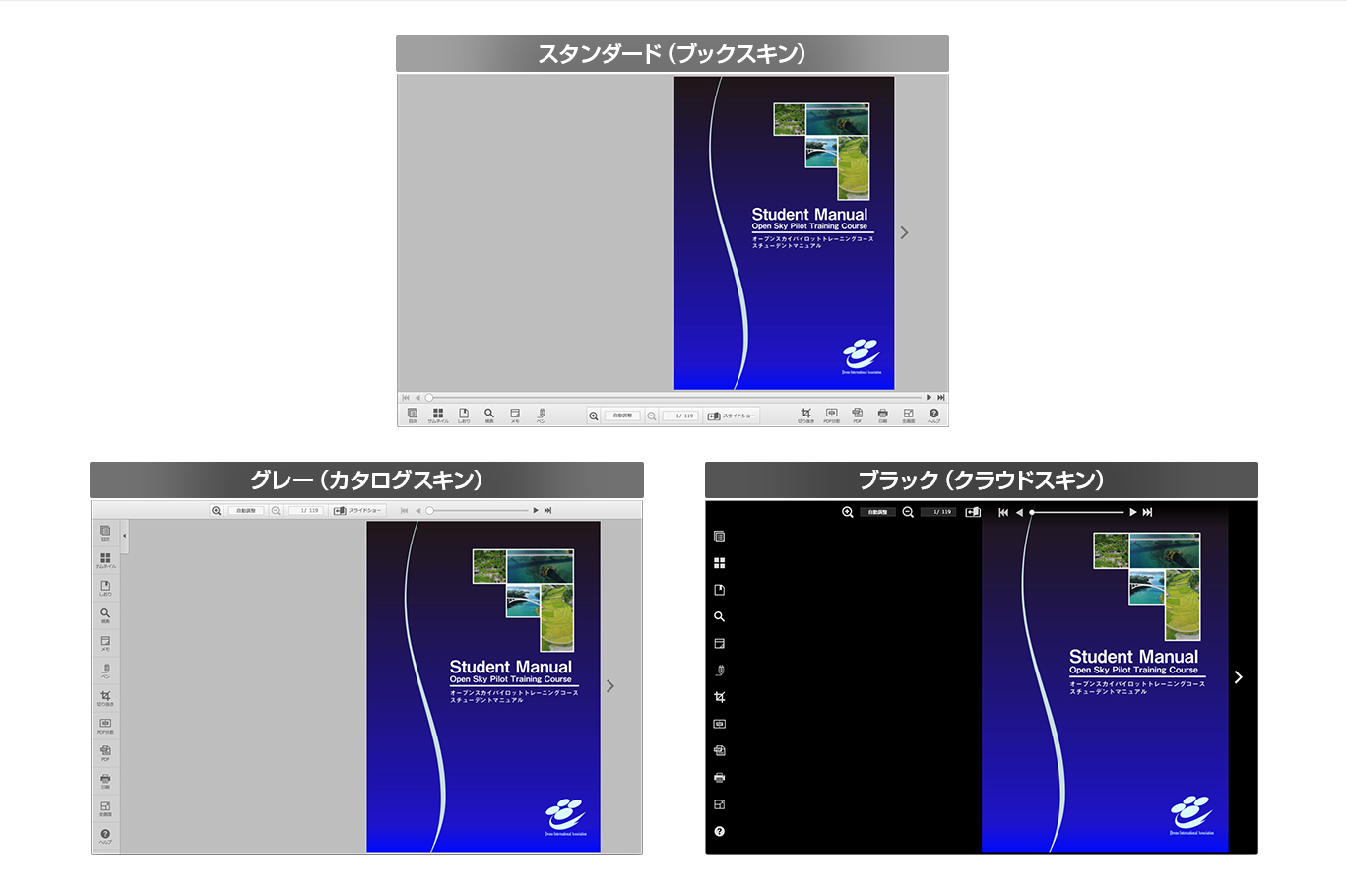 選べるスキン3種類