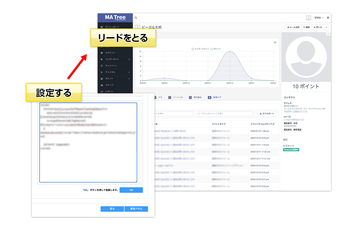 MAツールのタグを埋め込み連携